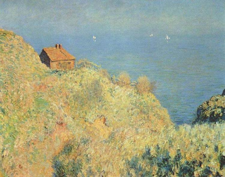 Claude Monet Hut of the Douaniers with Varengeville, China oil painting art
